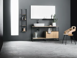 CODE MONO 14 - Floor-standing vanity unit _ Arbi Arredobagno